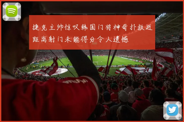 捷克主帅惊叹韩国门将神奇扑救近距离射门未能得分令人遗憾